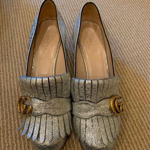 Gucci Marmont heeled loafers 37